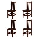 Ver imagem 4 de Kit 4 Cadeiras Repleta Esmeralda Madeira Maciça Sala Jantar - Castanho