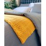 Peseira Tricot Amarela 70x2,20cm ByTheBed - 2
