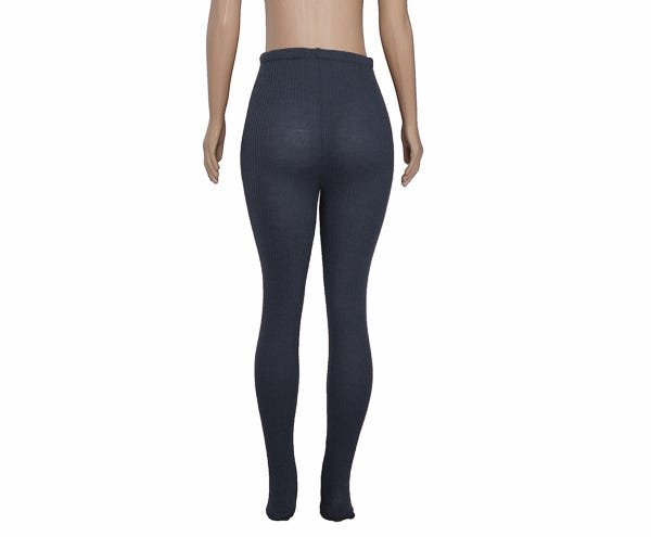 Meia Calça Fuso Grossa Lã Tricô Feminina/Masculina Cós Alto - 2