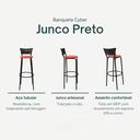 Ver imagem 4 de Kit 4 Cadeiras Alta 80cm para Balcão Ilha Bancada Área Gourmet Bar Piscina Banqueta Itagold