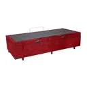 Ver imagem 2 de Cama Box Baú Solteirão King Blindado Suede Vermelho 203X96X44 Cm