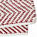 Ver imagem 2 de Tapete Tear 60x120 Ma Escama Vermelho Branco
