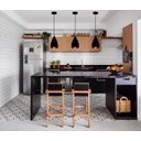 Ver imagem 3 de Kit 3 Pendentes Vegas (Preto Textura / Bronze)