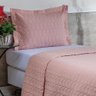 Cobre Leito Solteiro Egeo Dupla Face Percal 200 Fios 2 Peças Rose - 3