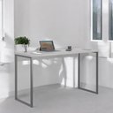 Ver imagem 2 de Mesa Home Office Escrivaninha Industriale 1,36 Cinza
