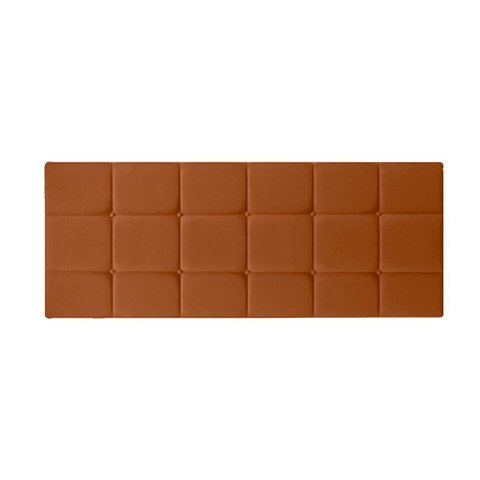 Cabeceira Suspensa Almofada Cama Casal Box Queen King 160x55 Modelo Calipha Laranja