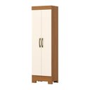 Ver imagem 2 de Armário Multiuso Layla Gold 2 Portas 3 Prateleiras Cinamomo-Off White Casa 812