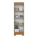 Ver imagem 4 de Armário Multiuso Layla Gold 2 Portas 3 Prateleiras Cinamomo-Off White Casa 812