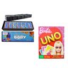 Jogo Uno Barbie + Dominó De Plástico Procurando Dory Disney - 1