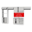 Ver imagem 3 de Armário Cozinha Acordes 100% Mdf com Balcão e Portas Branco
