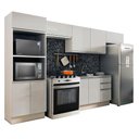 Ver imagem 1 de Armário Cozinha Acordes 100% Mdf com Balcão e Portas Branco