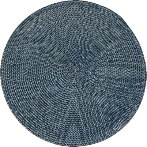 Kit 12 Americano Requinte Liso para Mesa Redondo 38cm Navy