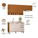 Ver imagem 6 de Cozinha Modulada Completa 3 Peças 7 Portas 2 Gavetas com Balcão Pia Criare