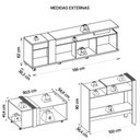 Ver mais imagens de Conjunto Kit Sala Bancada Mesa Aparador Columbus Caemmun