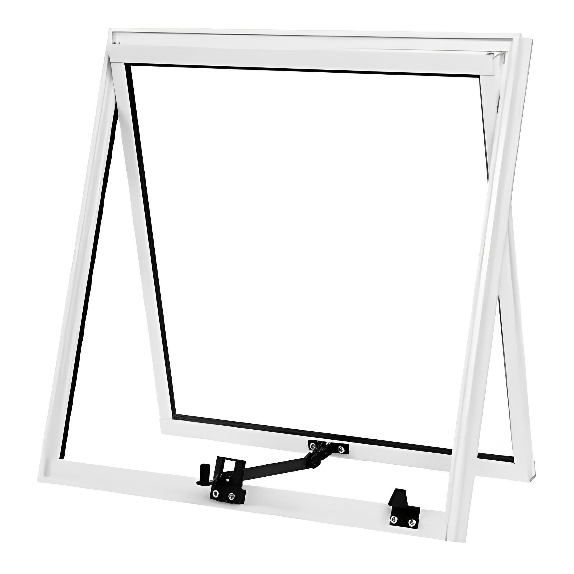 Vitrô Maxim-Ar Basculante Projetante com Vidro Mini Boreal 60x60cm Branco