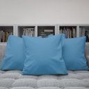 Ver imagem 3 de Kit 4 Capas Almofadas Decorativas Lisas 45x45 ID Decor :15 Azul Bebê