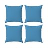 Kit 4 Capas Almofadas Decorativas Lisas 45x45 ID Decor :15 Azul Bebê - 1