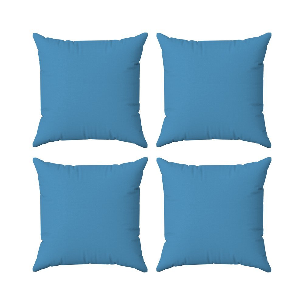 Kit 4 Capas Almofadas Decorativas Lisas 45x45 ID Decor :15 Azul Bebê - 8