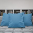 Ver imagem 6 de Kit 4 Capas Almofadas Decorativas Lisas 45x45 ID Decor :15 Azul Bebê