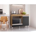 Ver imagem 2 de Balcão Cozinha para Cooktop e Forno Microondas Carla Amendoa Preto