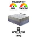 Ver mais imagens de Base Box Baú Bipartido Casal 138x188 Suede com Colchão New 4 Estações Molas Ensacadas