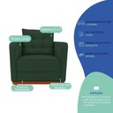 Ver imagem 4 de Kit Sofá 2 Lugares e 1 Poltrona Luxo Moderno Sala de Estar Linho Samuel