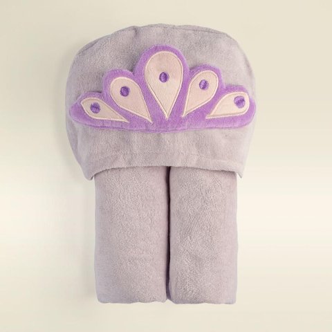 Toalha Capuz Princesa Algodao 90x80cm - a\Baby