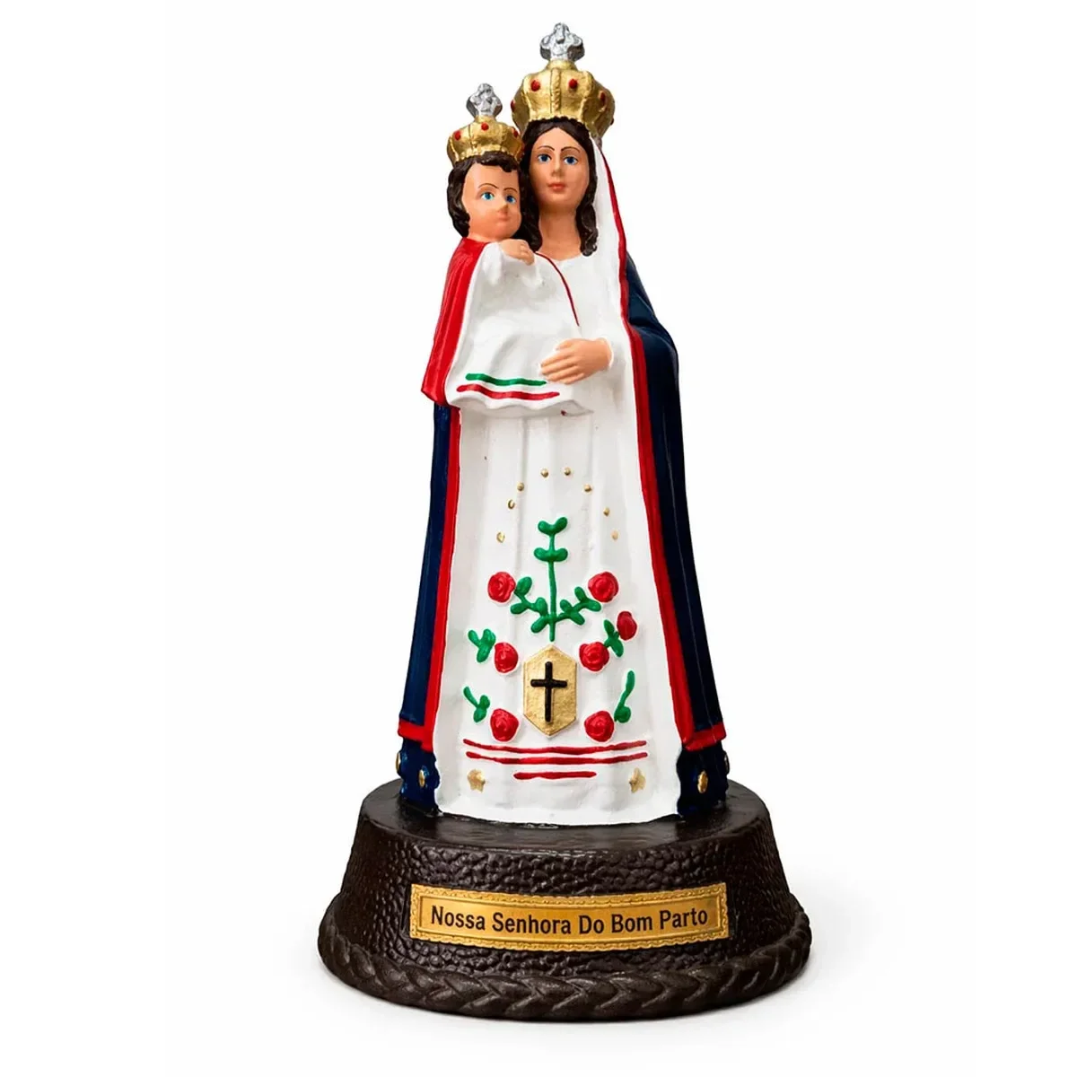 Ver imagem 1 de Imagem de Nossa Senhora do Bom Parto de Borracha Inquebrável - 22 cm