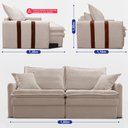 Ver imagem 4 de Sofá Baú sem Caixa Retrátil 1,60m Softgel Bonnie Boucle Bege Claro Cama Inbox