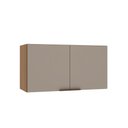 Ver imagem 2 de Armário Aéreo para Geladeira 2 Portas 80cm Vitra Luciane Móveis