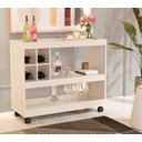 Ver imagem 2 de Aparador Barzinho Adega com Rodinhas 4050 Jb Bechara:pérola