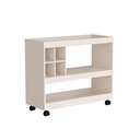 Ver imagem 5 de Aparador Barzinho Adega com Rodinhas 4050 Jb Bechara:pérola