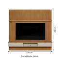 Ver imagem 3 de Painel para Tv até 75 Polegadas Sydnei 2 Portas 220 Cm Nature/off White - Pnr Móveis