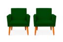 Ver imagem 1 de Kit 2 Poltrona Cadeira para Sala Confortável e Minimalista Paris em Suede