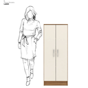 Ver imagem 6 de Armário Multiuso 2 Portas 3 Prateleiras 128 cm Ballena Amêndola/Off White