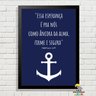 Quadro decorativo Versículo Bíblico Essa esperança é pra nós como âncora - 1