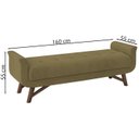 Ver imagem 4 de Puff Recamier 160 cm Pes Madeira Leville Veludo SL 945 Peer