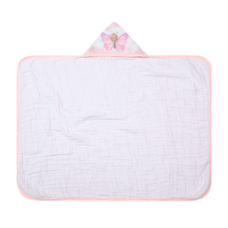 Toalha de Banho Bebe Soft Papi Amiguinhos: Borboleta Rosa - 2