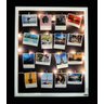 Quadro de Fotos Varal 55x45cm Branco + Pregadores + Led - 1
