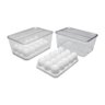 Organizador Porta Ovos Com Tampa Acrílico 30 Ovos Geladeira - 1