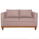 Ver imagem 4 de Sofá 3 Lugares Europa 180 cm Estilo Conforto e Elegância Linho Rosê - ADJ Decor