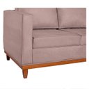Ver imagem 5 de Sofá 3 Lugares Europa 180 cm Estilo Conforto e Elegância Linho Rosê - ADJ Decor