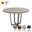 Ver imagem 4 de Mesa Redonda de Reunião 1,10m + 2 Estantes Metal Cs Pre Cor:cinza Sagrado com Preto