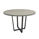 Ver imagem 5 de Mesa Redonda de Reunião 1,10m + 2 Estantes Metal Cs Pre Cor:cinza Sagrado com Preto