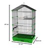 Gaiola Travas Plásticas Malha Fina para Periquito Quatiguá:preto+verde - 2
