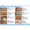 Ver mais imagens de Quarto Modulado Rizon 5 Peças (1 Armário Ponte + 1 Closet + 2 Guarda Roupas + 1 Complemento) QC203