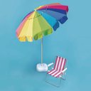 Ver imagem 2 de Kit 2 Bases para Guarda-sol ou Ombrelone Branca Mor