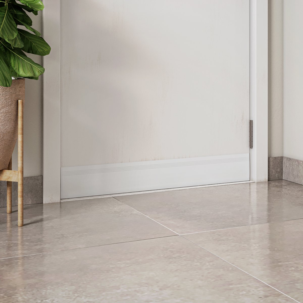 Protetor Saia de Porta Facilit 60cm Branco - 3