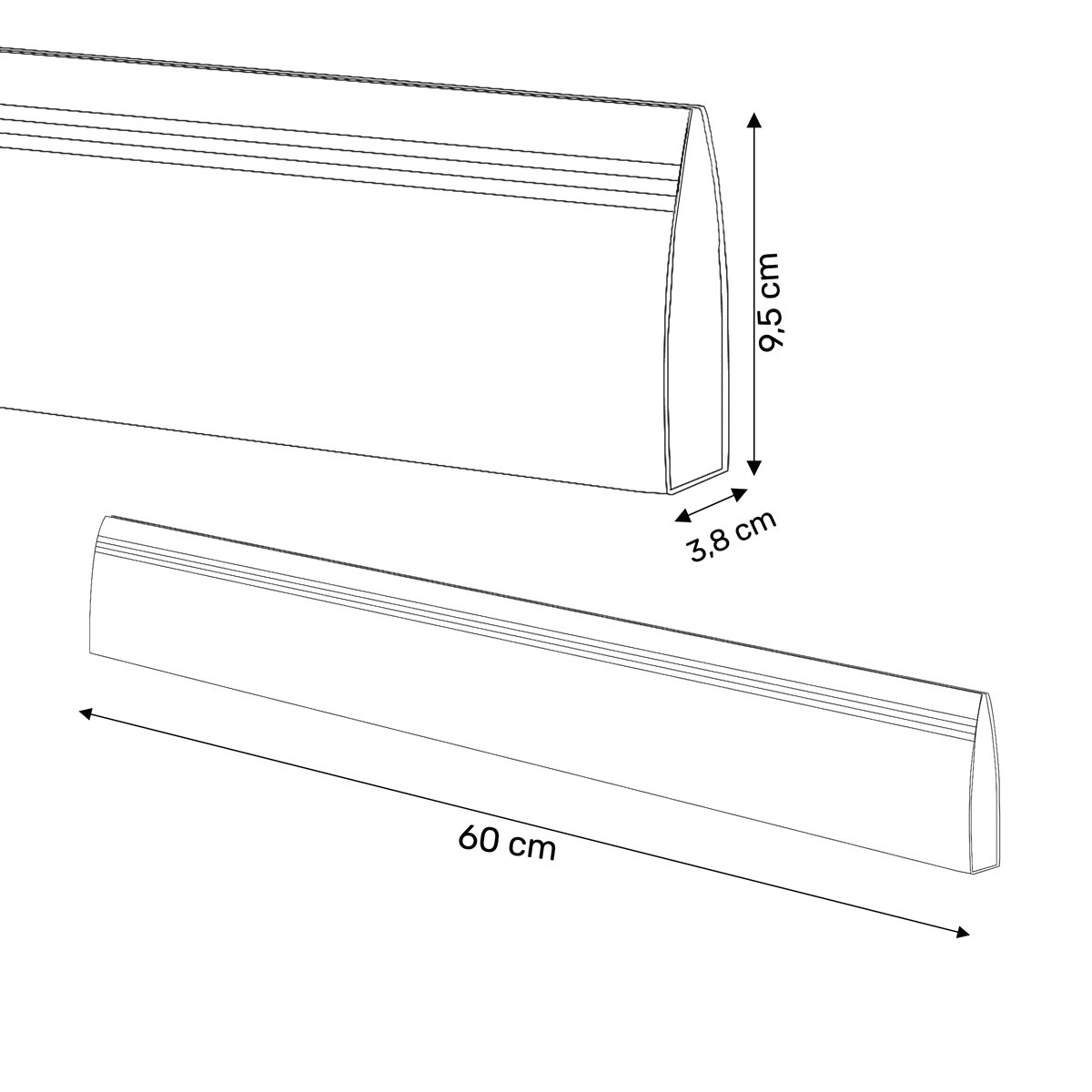 Protetor Saia de Porta Facilit 60cm Branco - 4