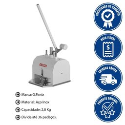 Divisora de Massa G.paniz Dv-36 com Pedestal 36 Pedaços 2,8 Kg - 2